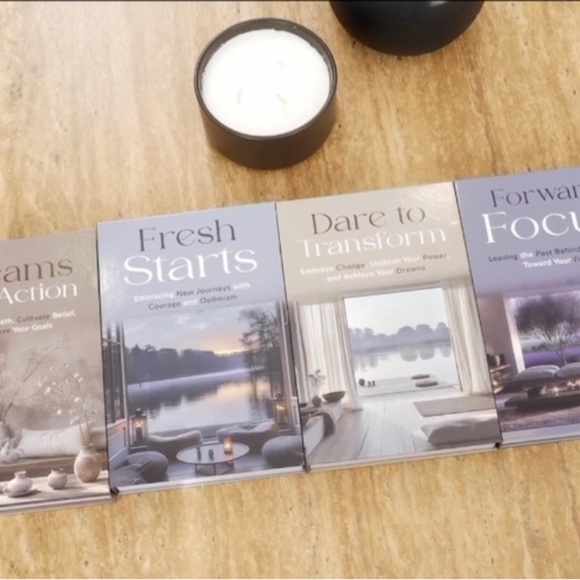 Decorative Book Stack with Inspirational Quotes - Black, Gray, White - Picture 9 of 9